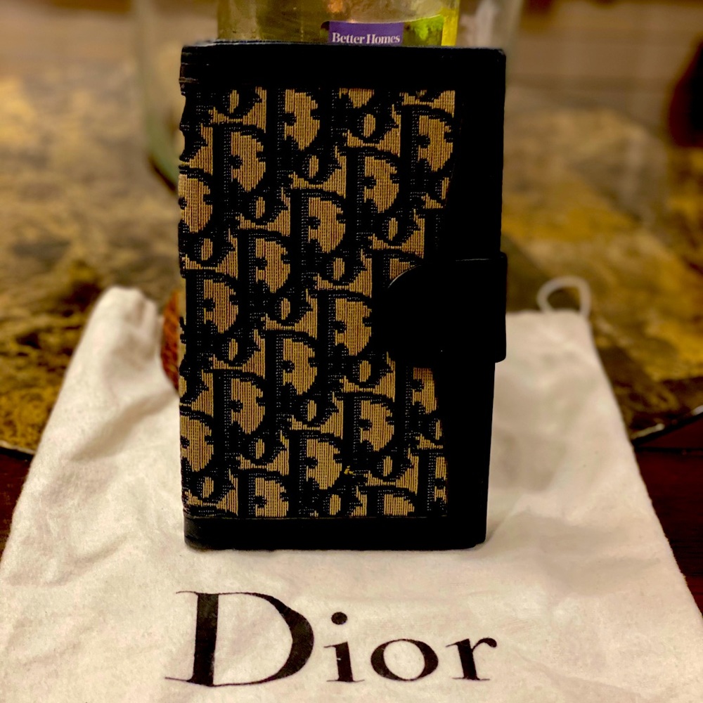 Authentic Dior monogram wallet trotter